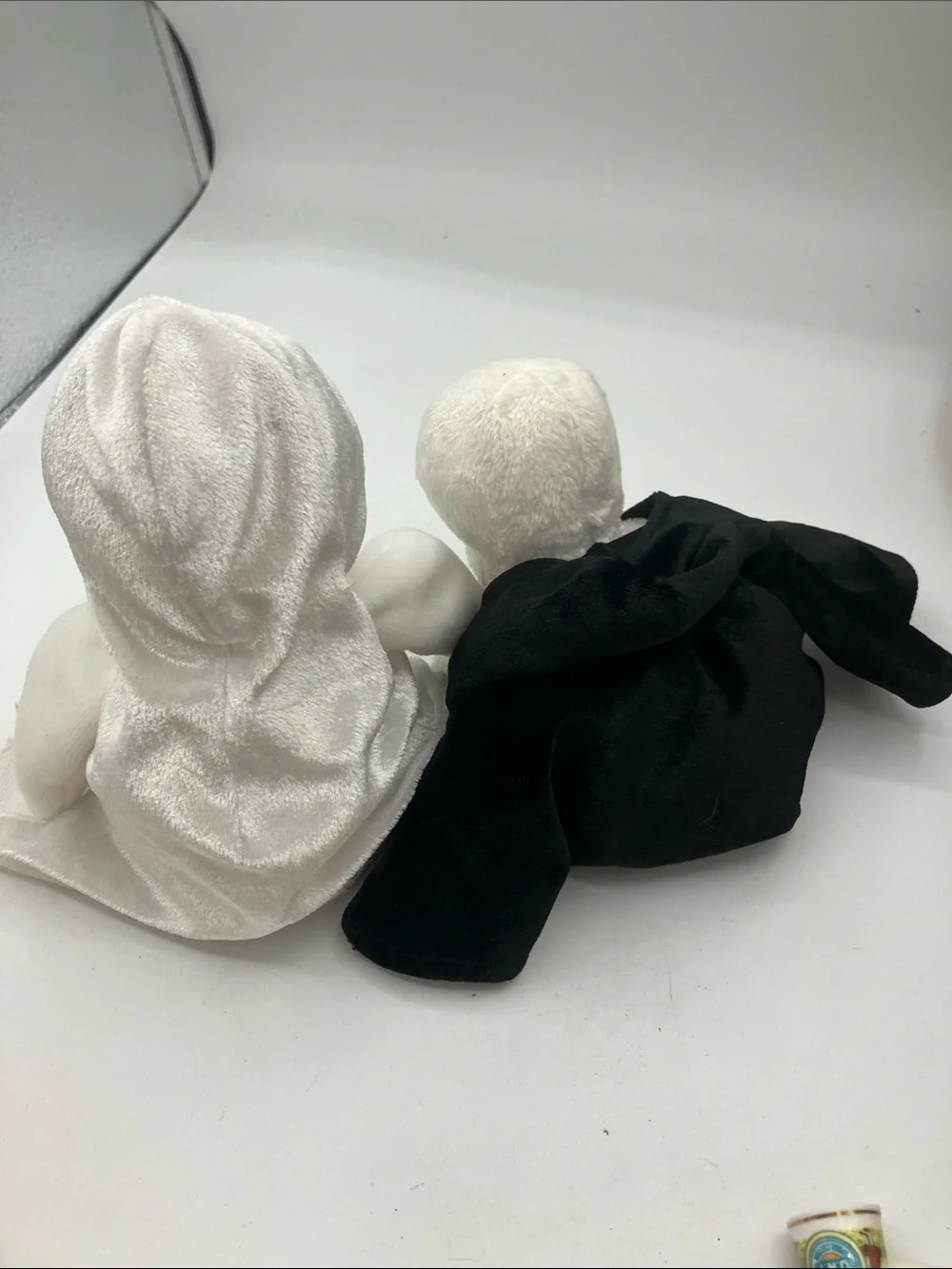 Ty Plush Sheets Ghost and creeper Skeleton Beenie babies Duo - White & Black